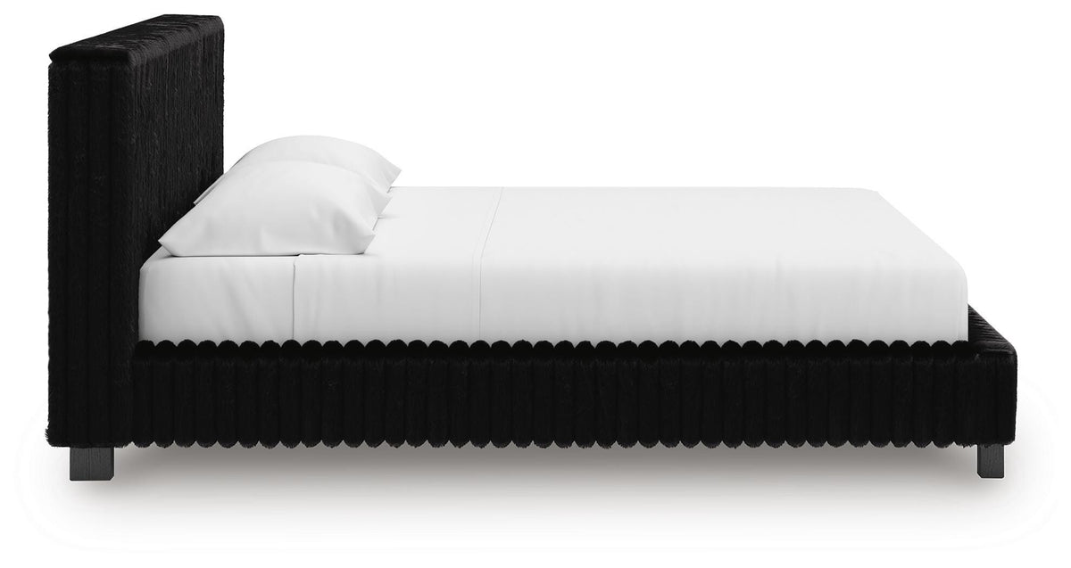 Zuraleus King Upholstered Bed, Dresser and Nightstand - PCB3380B17