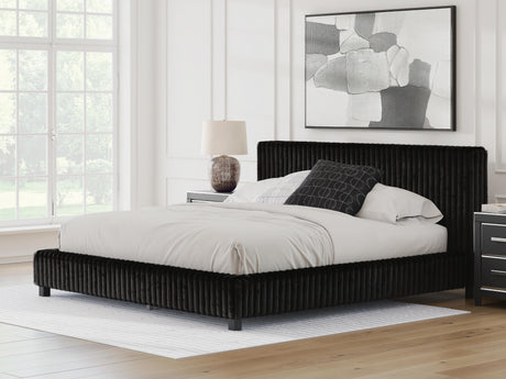 Zuraleus King Upholstered Bed, Dresser and Nightstand - PCB3380B17