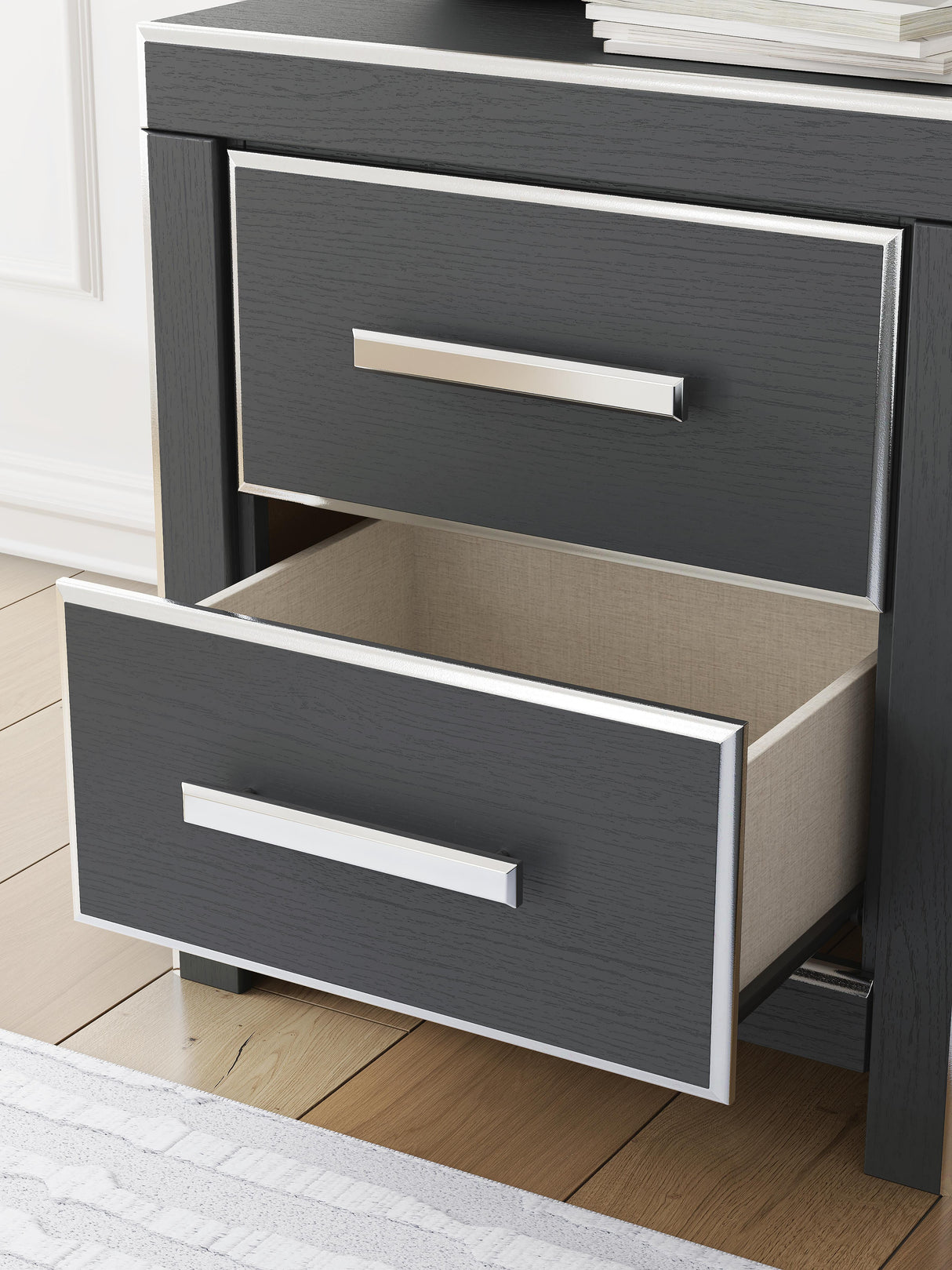 Zuraleus Queen Upholstered Bed, Dresser and Nightstand - PCB3380B15