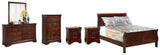 Alisdair Full Sleigh Bed, Dresser, Mirror, Chest and 2 Nightstands - B376B37