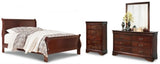 Alisdair Queen Sleigh Bed, Dresser, Mirror, and Chest - B376B15