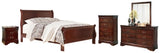 Alisdair King Sleigh Bed, Dresser, Mirror and Nightstand - B376B13