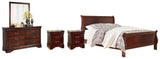 Alisdair Queen Sleigh Bed, Dresser, Mirror, Chest and 2 Nightstands - B376B23