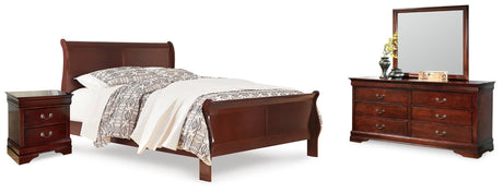 Alisdair King Sleigh Bed, Dresser, Mirror and Nightstand - B376B18