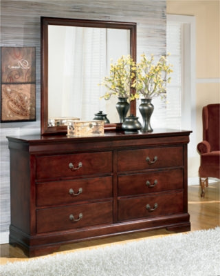 Alisdair Queen Sleigh Bed, Dresser, Mirror, and Nightstand - B376B14