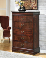 Alisdair King Sleigh Bed, Dresser, Mirror, Chest and 2 Nightstands - B376B17