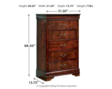 Alisdair Full Sleigh Bed and Chest - B376B34