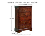 Alisdair Full Sleigh Bed and Chest - B376B34