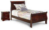 Alisdair Twin Sleigh Bed and Nightstand - B376B38