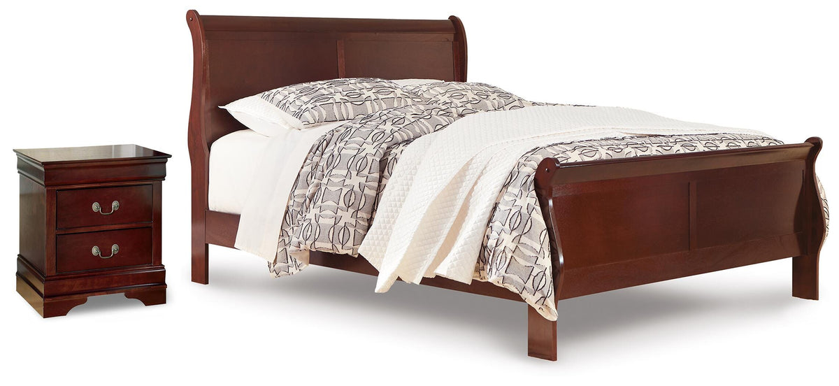 Alisdair Queen Sleigh Bed and Nightstand - B376B41