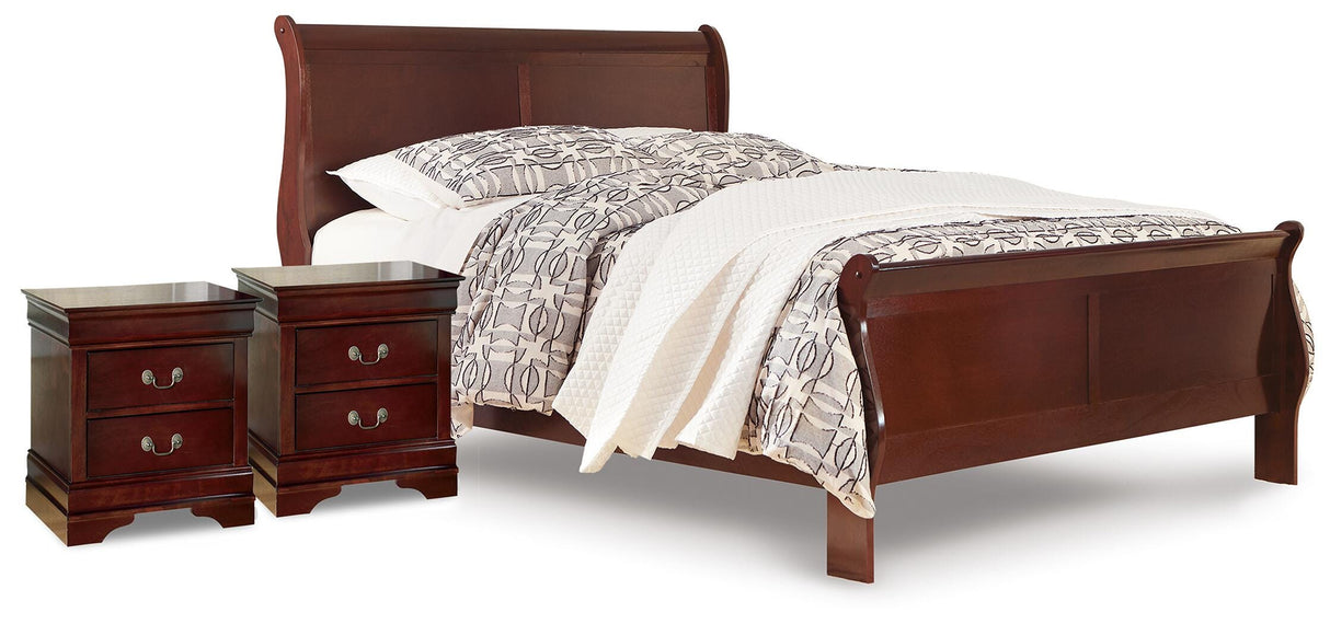 Alisdair Queen Sleigh Bed and 2 Nightstands - B376B30