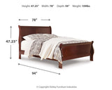 Alisdair California King Sleigh Bed, Dresser, Mirror, Chest and Nightstand - B376B36