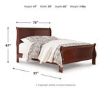 Alisdair King Sleigh Bed, Dresser, Mirror, Chest and 2 Nightstands - B376B17