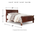 Alisdair King Sleigh Bed, Dresser, Mirror, Chest and 2 Nightstands - B376B17