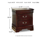 Alisdair Queen Sleigh Bed, Dresser, Mirror, Chest and Nightstand - B376B12