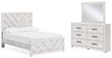 Cayboni Full Panel Bed, Dresser and Mirror - B3788B3