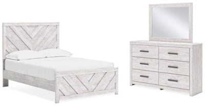 Cayboni Full Panel Bed, Dresser and Mirror - B3788B3