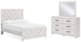 Cayboni Full Panel Bed, Dresser and Mirror - B3788B3