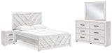 Cayboni Queen Panel Bed, Dresser, Mirror and Nightstand - B3788B8