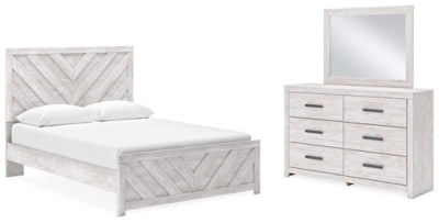 Cayboni Queen Panel Bed, Dresser and Mirror - B3788B5