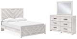 Cayboni Queen Panel Bed, Dresser and Mirror - B3788B5