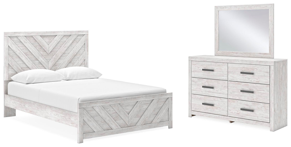 Cayboni Queen Panel Bed, Dresser and Mirror - B3788B5