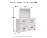Cayboni Queen Panel Bed, Dresser, Mirror and Nightstand - B3788B8