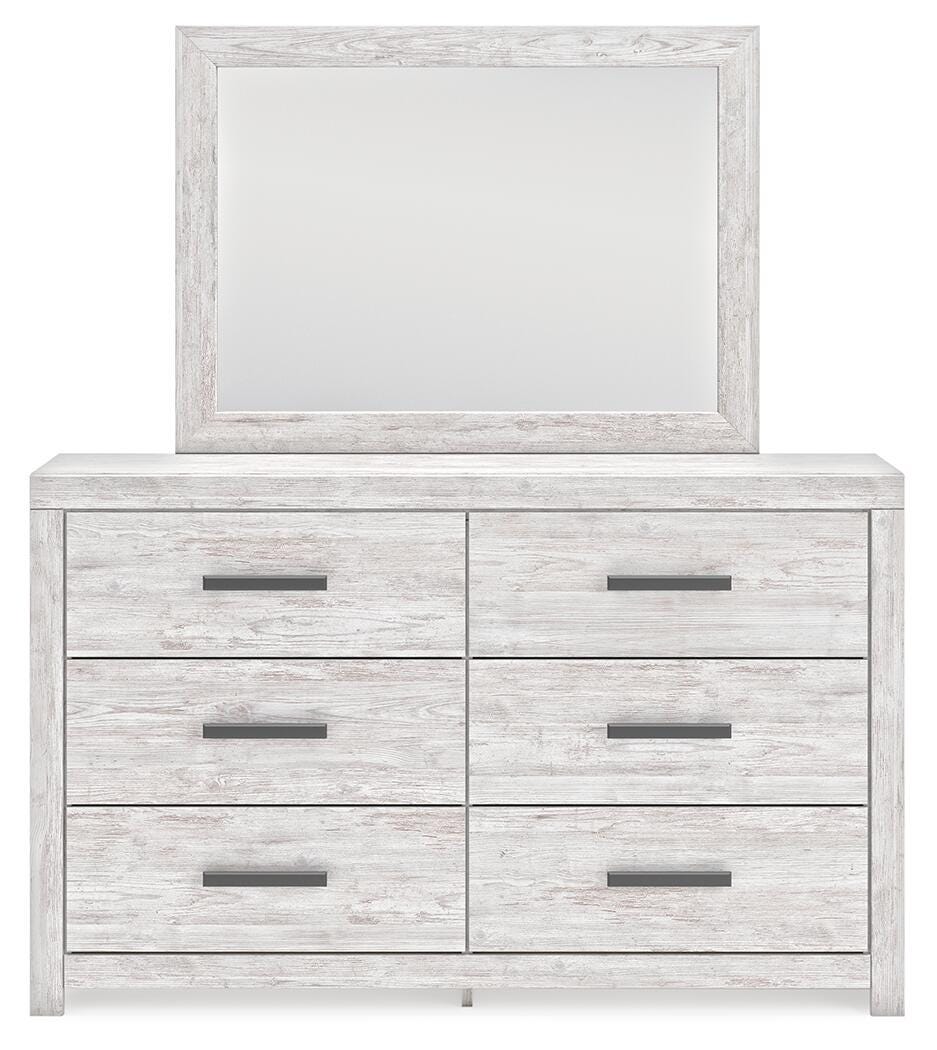 Cayboni King Panel Bed, Dresser, Mirror, Chest and Nightstand - B3788B17