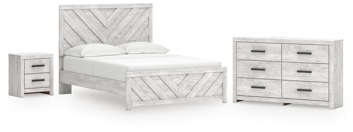 Cayboni Queen Panel Bed, Dresser and Nightstand - B3788B9