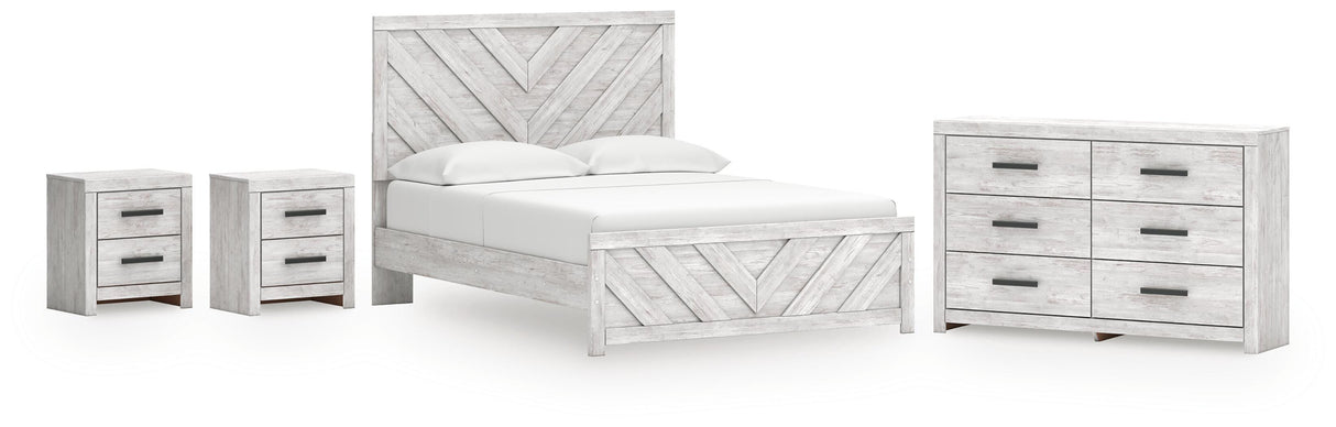 Cayboni Queen Panel Bed, Dresser and 2 Nightstands - B3788B13