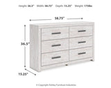 Cayboni Full Panel Bed, Dresser and Nightstand - B3788B16