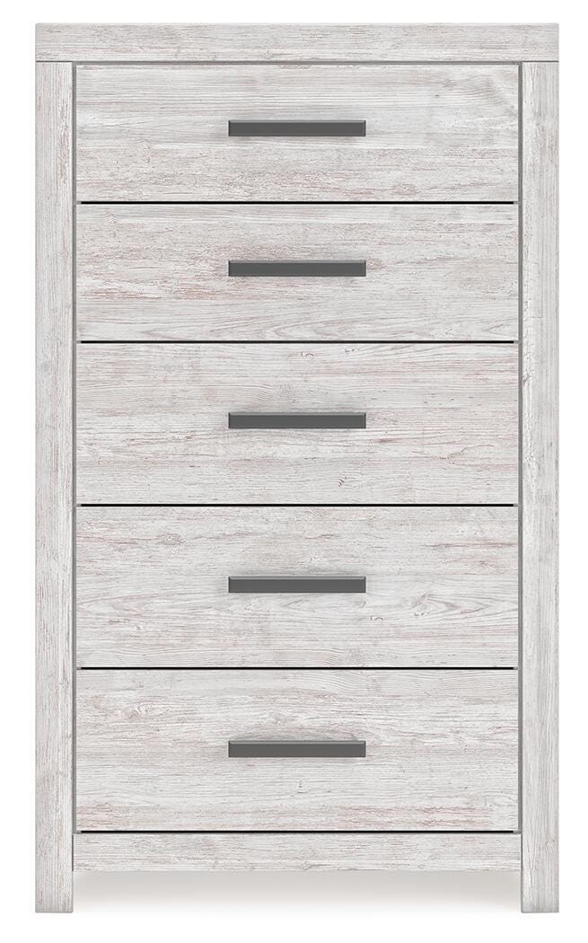 Cayboni King Panel Bed, Dresser, Mirror, Chest and Nightstand - B3788B17