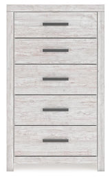 Cayboni King Panel Bed, Dresser, Mirror, Chest and Nightstand - B3788B17