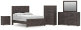 Prendonea Full Panel Bed, Dresser, Mirror, Chest and Nightstand - B3789B12