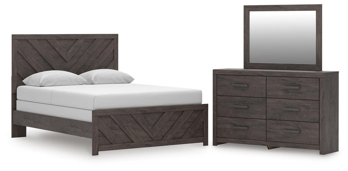 Prendonea Queen Panel Bed, Dresser and Mirror - B3789B7