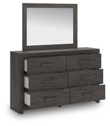 Prendonea Queen Panel Bed, Dresser and Mirror - B3789B7