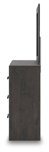 Prendonea King Panel Bed, Dresser, Mirror and Nightstand - B3789B11