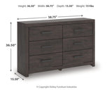 Prendonea King Panel Bed, Dresser and 2 Nightstands - B3789B13
