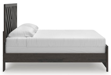 Prendonea King Panel Bed, Dresser and Nightstand - B3789B16
