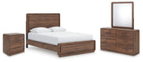 Fortlorn Queen Panel Bed, Dresser, Mirror and Nightstand - PCB386B7