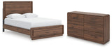 Fortlorn Queen Panel Bed and Dresser - PCB386B11