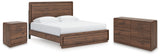 Fortlorn King Panel Bed, Dresser and Nightstand - PCB386B8