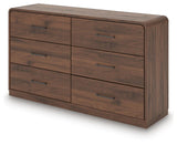 Fortlorn Queen Panel Bed, Dresser, Chest and 2 Nightstands - PCB386B10