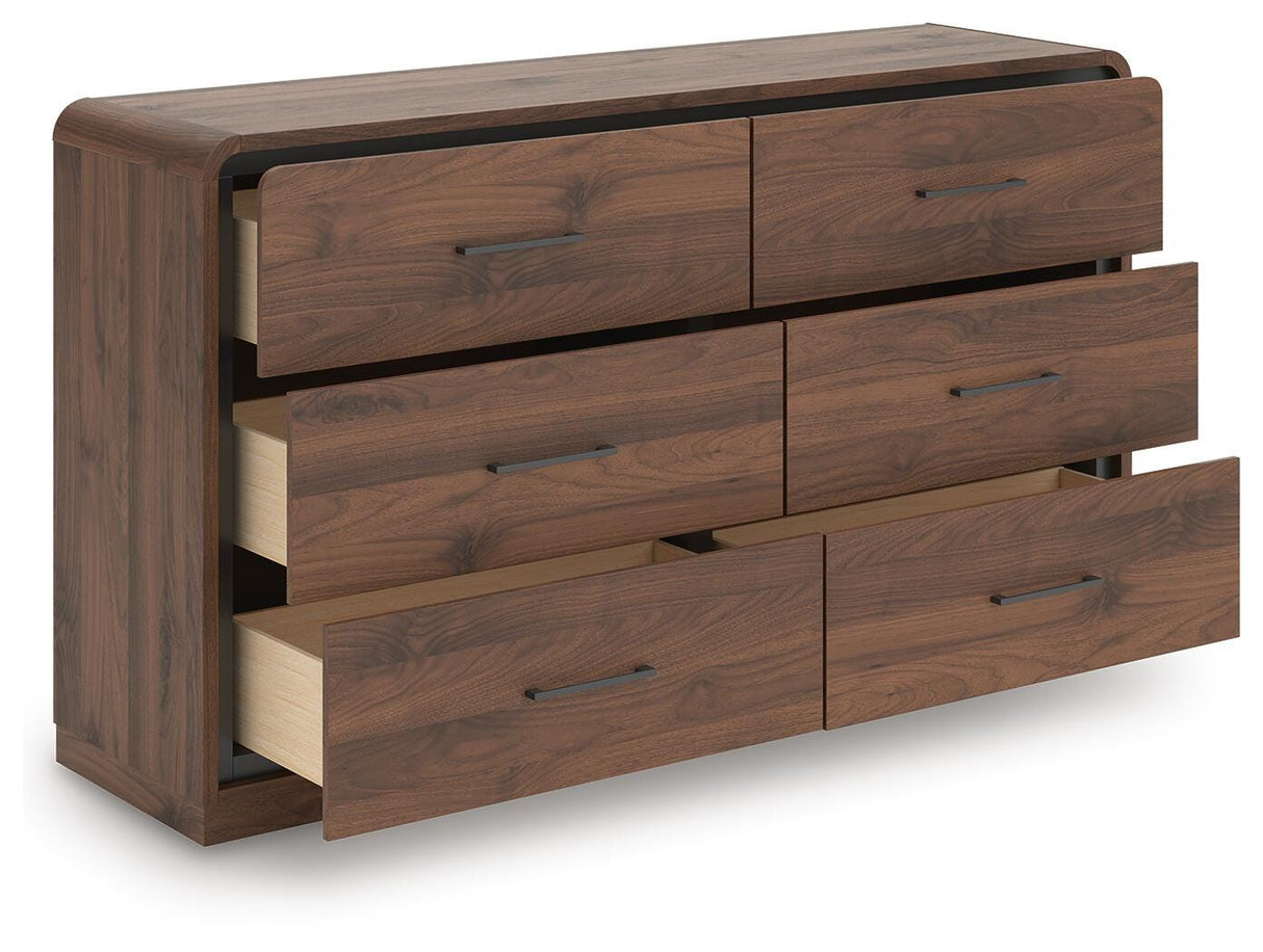 Fortlorn King Panel Bed, Dresser and 2 Nightstands - PCB386B13