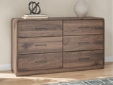 Fortlorn King Panel Bed, Dresser and Nightstand - PCB386B8