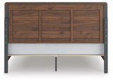 Fortlorn King Panel Bed and 2 Nightstands - PCB386B9