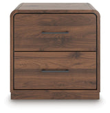 Fortlorn King Panel Bed and 2 Nightstands - PCB386B9