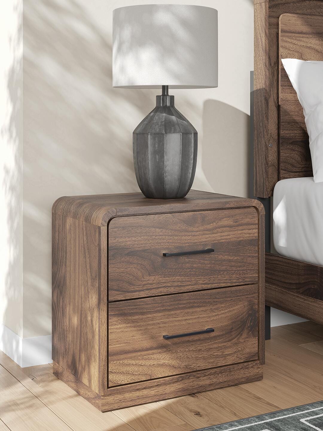 Fortlorn Queen Panel Bed, Dresser, Mirror and Nightstand - PCB386B7