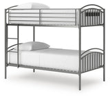 Lanceburg Twin over Twin Bunk Bed with Ladder - PCB400-59