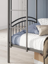 Lanceburg Twin over Twin Bunk Bed with Ladder - PCB400-59